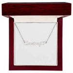 Personalized Heart Name Necklace – Custom Gift for Women
