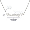 Personalized Heart Name Necklace – Custom Gift for Women
