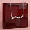 Personalized Heart Name Necklace – Custom Gift for Women