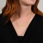Personalized Heart Name Necklace – Custom Gift for Women