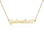 Personalized Heart Name Necklace – Custom Gift for Women