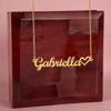 Personalized Heart Name Necklace – Custom Gift for Women