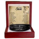 To My Son Cross Bracelet – Meaningful Gift from Dad