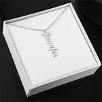 Personalized Vertical Name Necklace