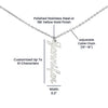Personalized Vertical Name Necklace