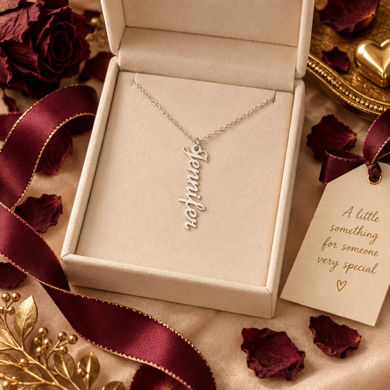 Personalized Vertical Name Necklace
