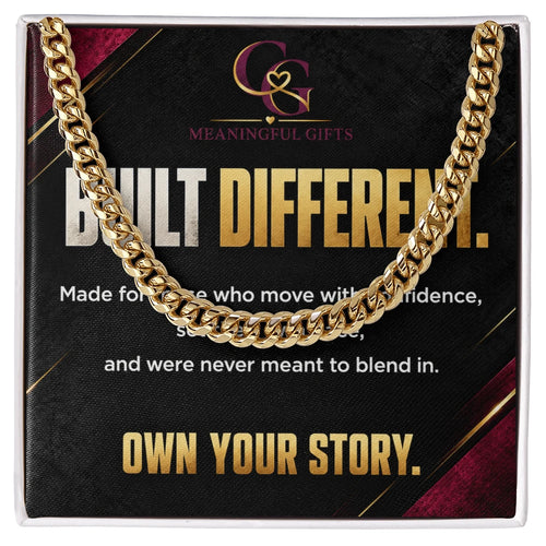 Built Different Cuban Link Chain – Stainless Steel Statement Necklace