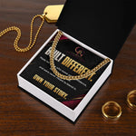 Built Different Cuban Link Chain – Stainless Steel Statement Necklace
