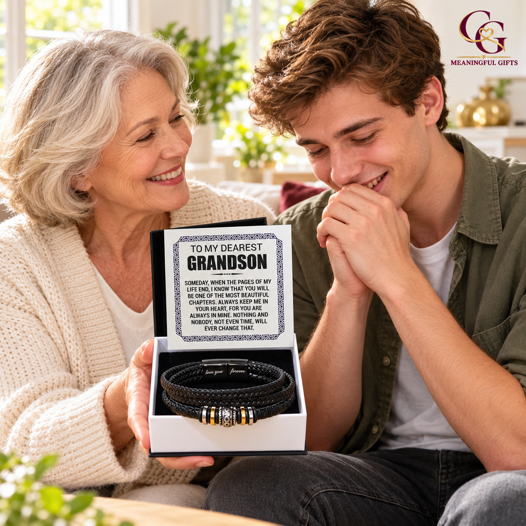 Pages of My Life Love You Forever (To My Grandson) – Bracelet