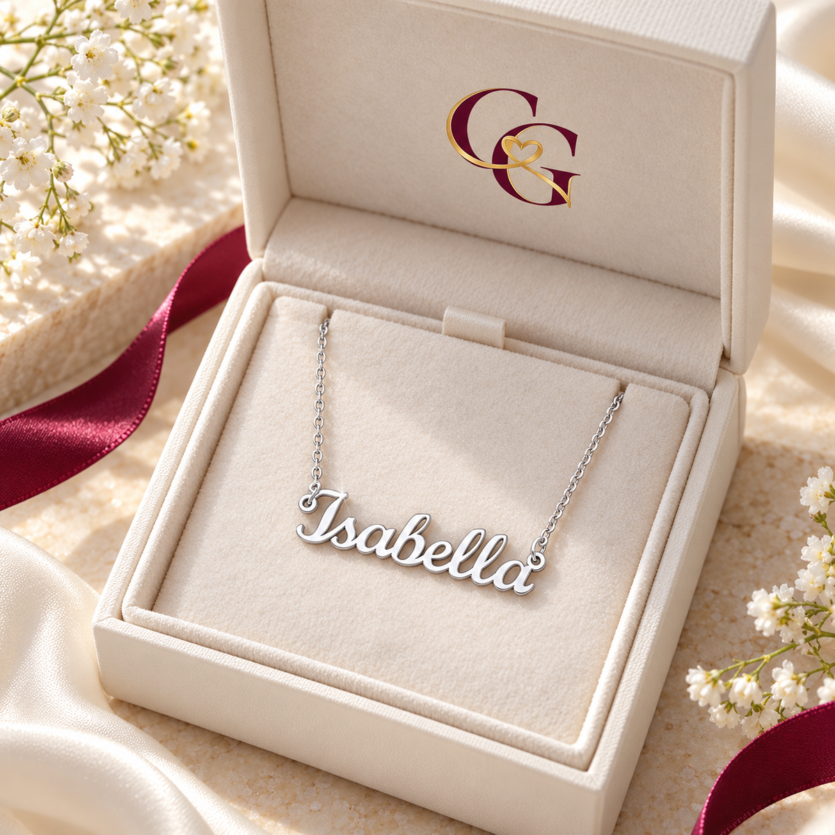 Personalized Name Necklace for Her – Custom Gift, Stainless Steel
