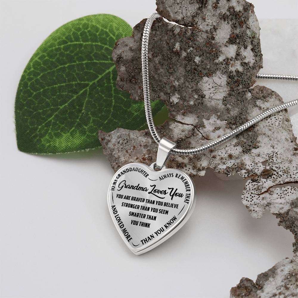 Heart Necklace Gift from Grandma – Personalized Keepsake for Grandchildren