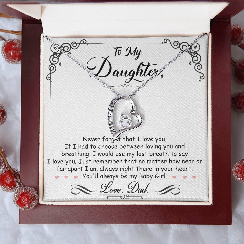 My Baby Girl - Forever Love Necklace - Keepsake from Dad