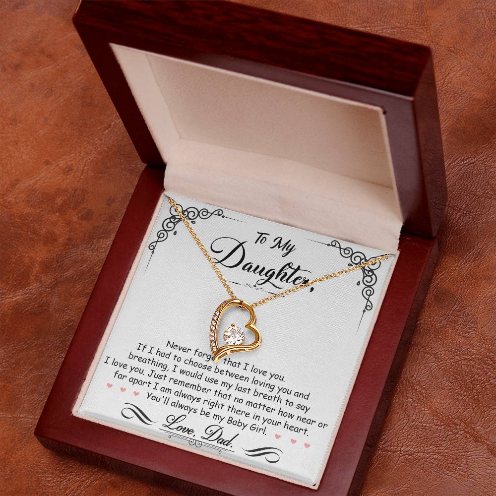 My Baby Girl - Forever Love Necklace - Keepsake from Dad