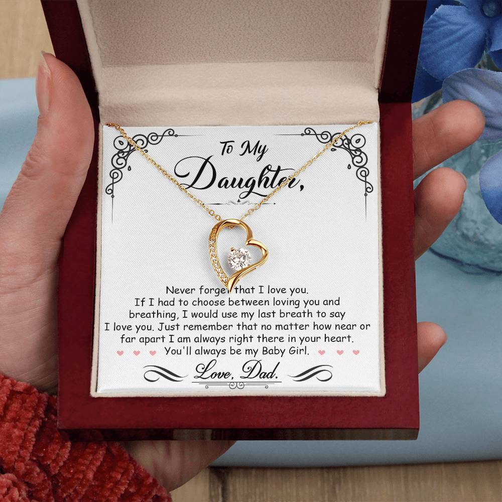 My Baby Girl - Forever Love Necklace - Keepsake from Dad