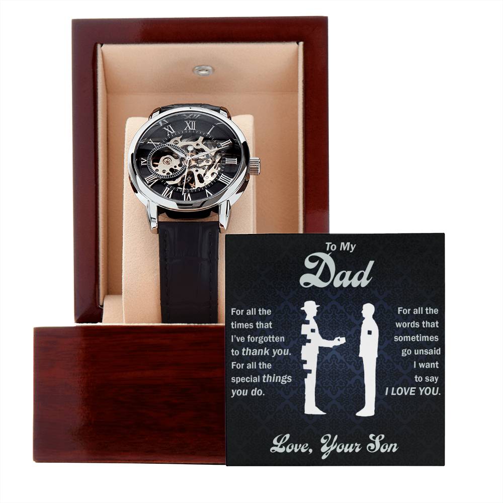 All That You Do - Openwork Watch - Perfect Gift for DAD