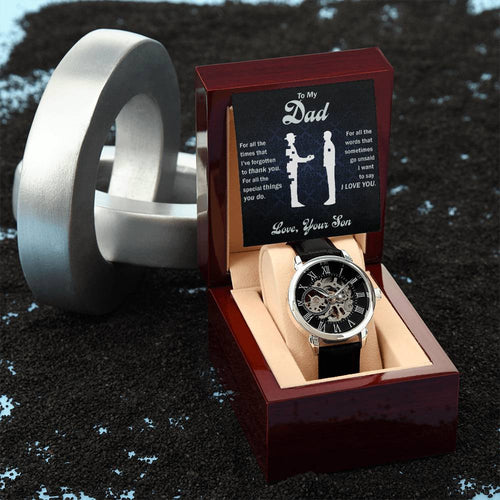 All That You Do - Openwork Watch - Perfect Gift for DAD