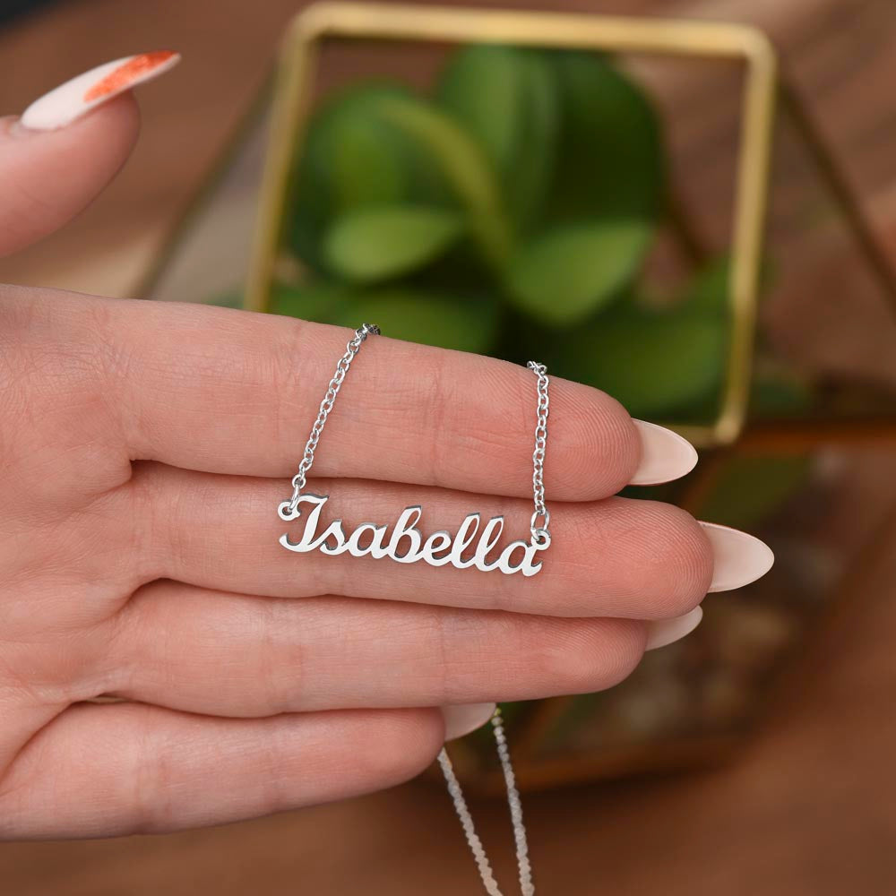 Personalized Name Necklace for Her – Custom Gift, Stainless Steel
