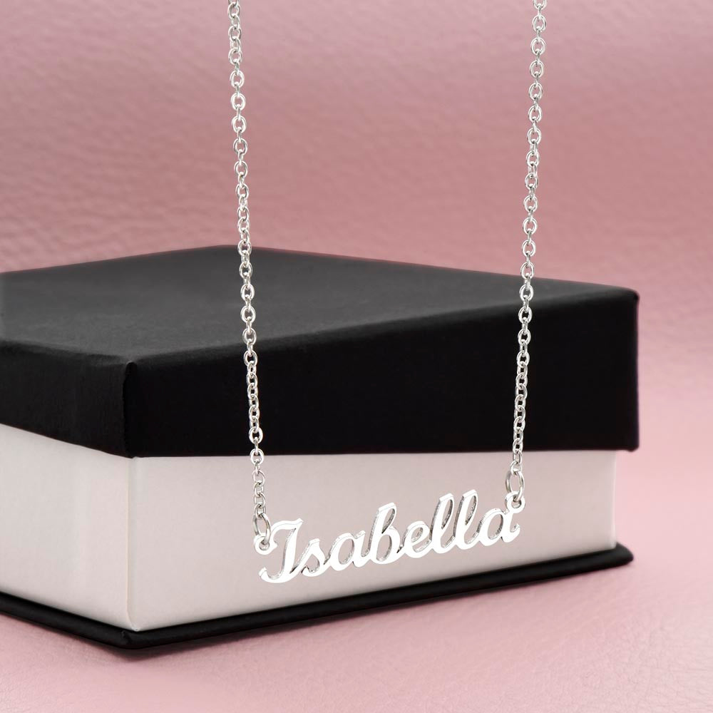 Personalized Name Necklace for Her – Custom Gift, Stainless Steel