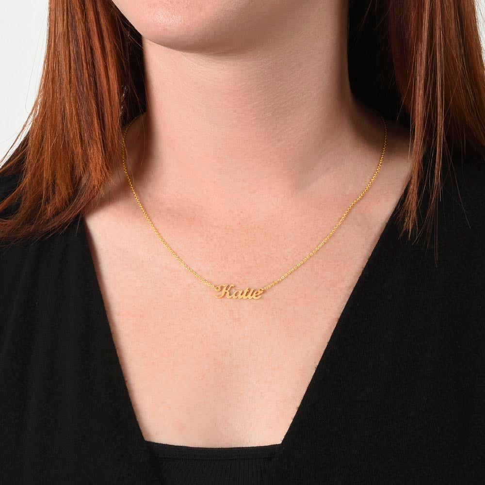 Personalized Name Necklace for Her – Custom Gift, Stainless Steel