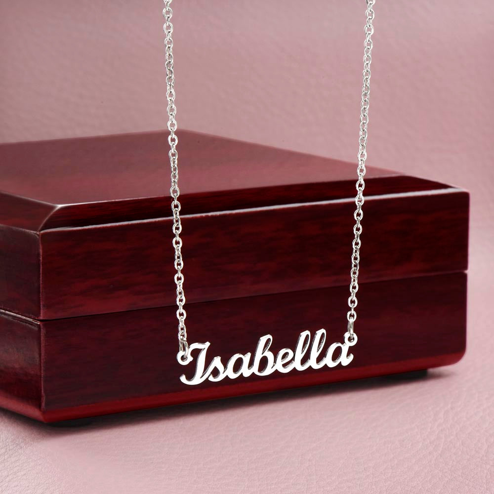 Personalized Name Necklace for Her – Custom Gift, Stainless Steel