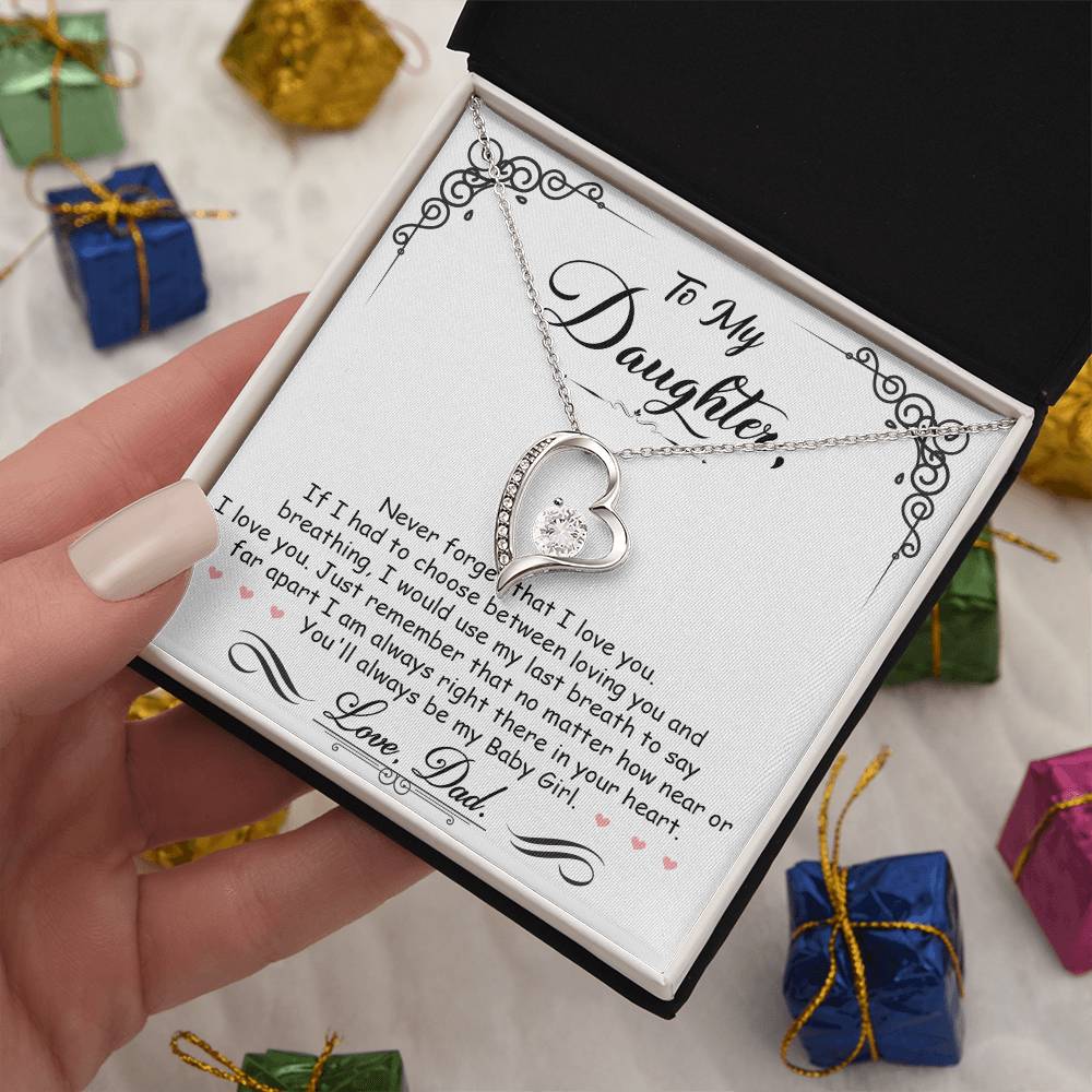 My Baby Girl - Forever Love Necklace - Keepsake from Dad