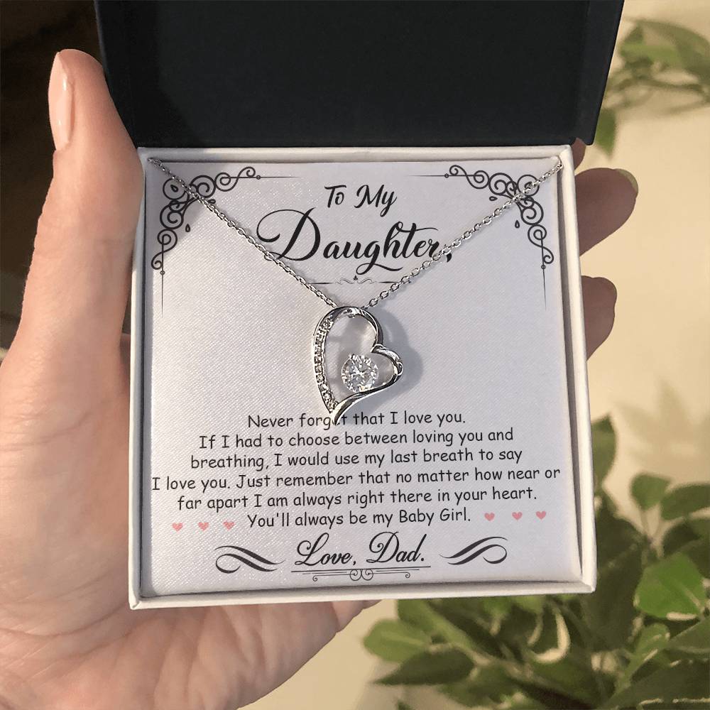 My Baby Girl - Forever Love Necklace - Keepsake from Dad