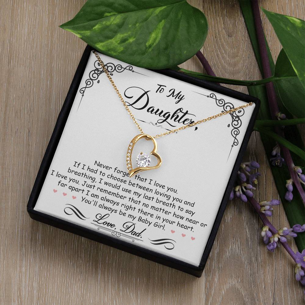 My Baby Girl - Forever Love Necklace - Keepsake from Dad