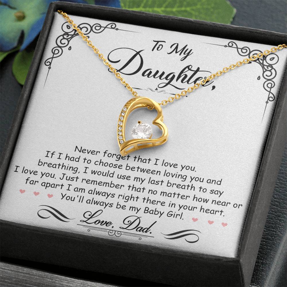 My Baby Girl - Forever Love Necklace - Keepsake from Dad