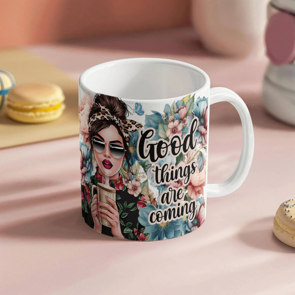 Good Things Are Coming Inspirational Mug – Encouragement Gift for Her