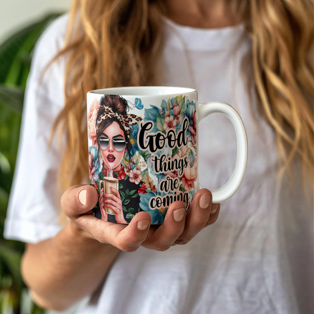 Good Things Are Coming Inspirational Mug – Encouragement Gift for Her
