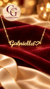 Personalized Heart Name Necklace – Custom Gift for Women